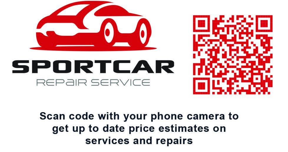 qr magnet card for auto repair